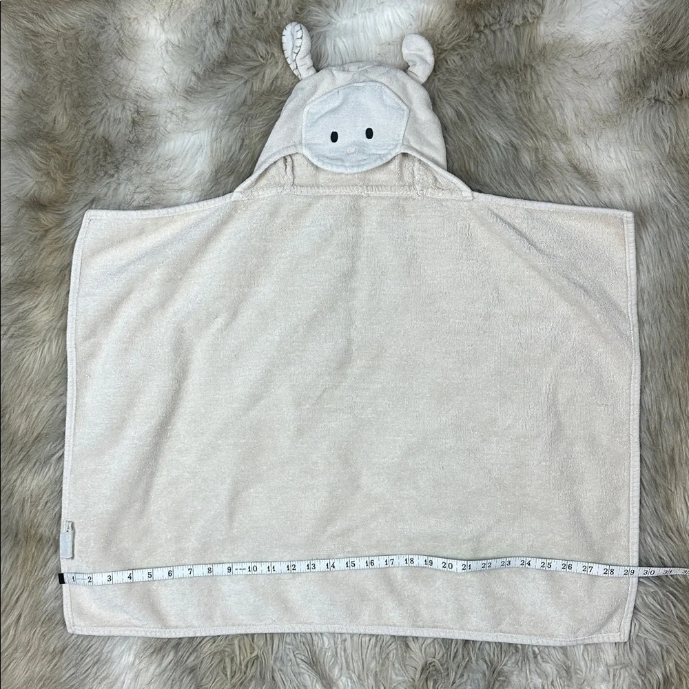 Pottery Barn Kids Hooded Bath Towel Fish and Sheep Toddler Beach Pool Preowned